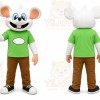 Green Shirt Mouse Mascot Costume