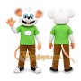 Green Shirt Mouse Mascot Costume