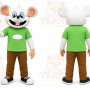 Green Shirt Mouse Mascot Costume