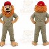 Worker Lion Mascot Costume