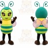 Green Bee Mascot Costume