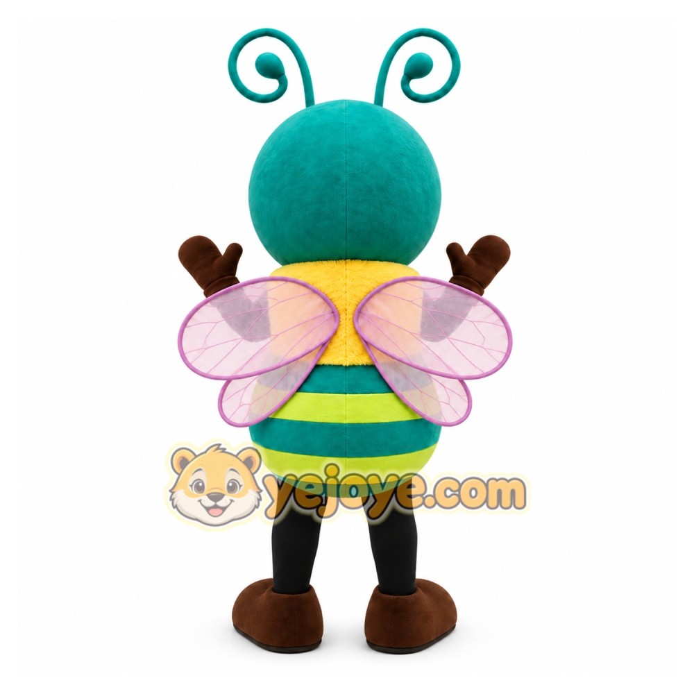 Green Bee Mascot Costume Green Bee Mascot Costume