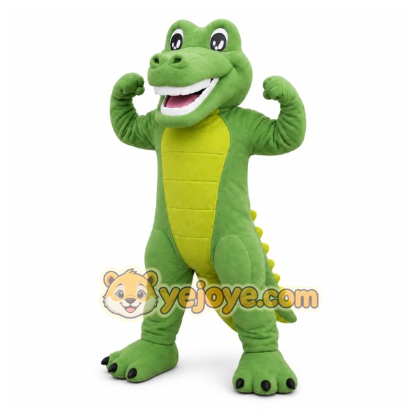 Green Alligator Mascot Costume Green Alligator Mascot Costume