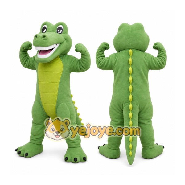 Green Alligator Mascot Costume