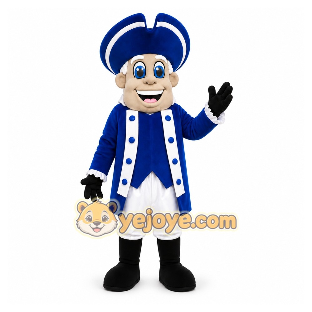 Blue Soldier Mascot Costume Blue Soldier Mascot Costume