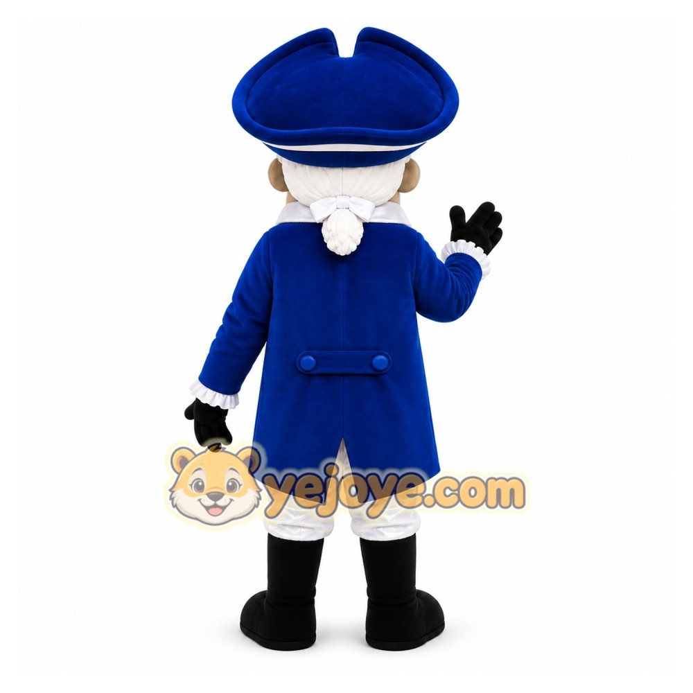 Blue Soldier Mascot Costume Blue Soldier Mascot Costume