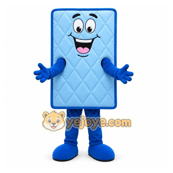 Blue Mattress Mascot Costume