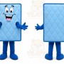 Blue Mattress Mascot Costume