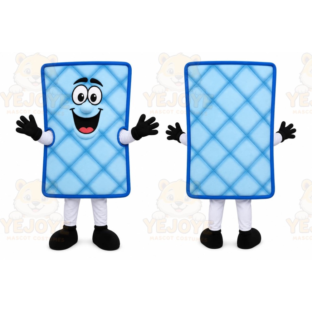 Blue Mattress Mascot Costume
