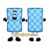 Blue Mattress Mascot Costume Blue Mattress Mascot Costume