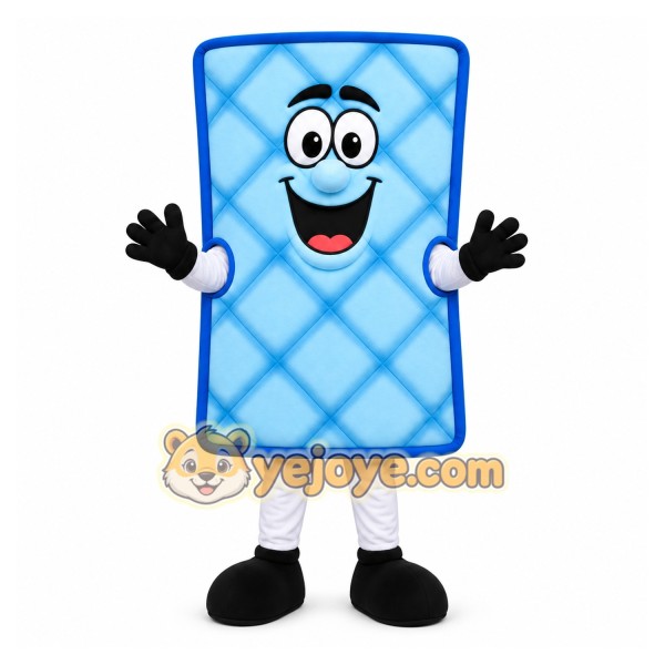 Blue Mattress Mascot Costume