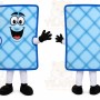 Blue Mattress Mascot Costume
