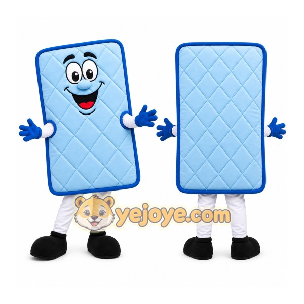 Blue Mattress Mascot Costume