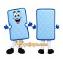 Blue Mattress Mascot Costume