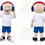 Headphone Boy Mascot Costume