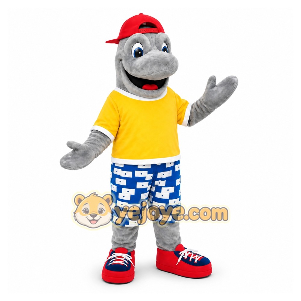 Sport Hippo Mascot Costume Sport Hippo Mascot Costume