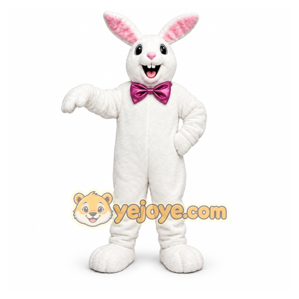 White Rabbit Mascot Costume White Rabbit Mascot Costume