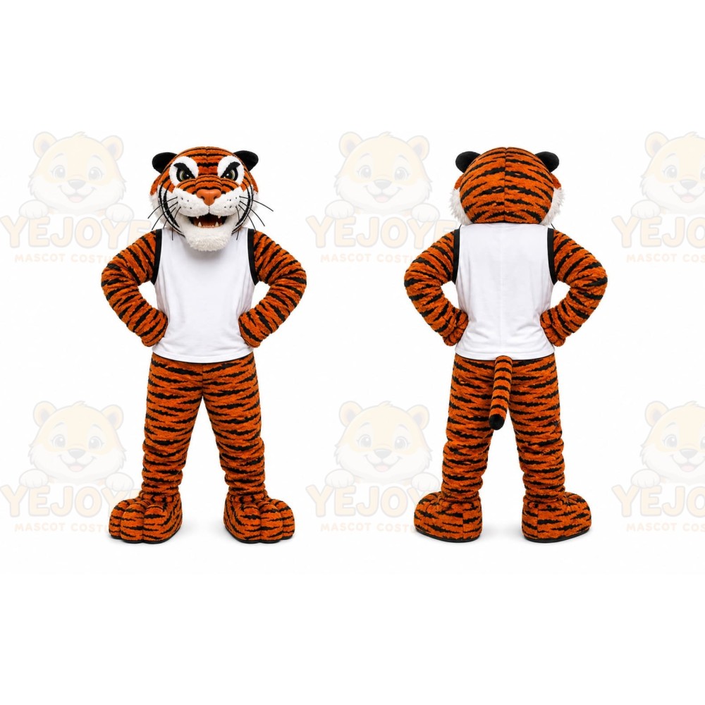 Orange Tiger Mascot Costume