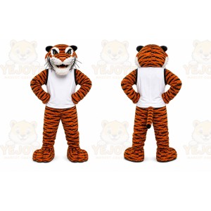 Orange Tiger Mascot Costume