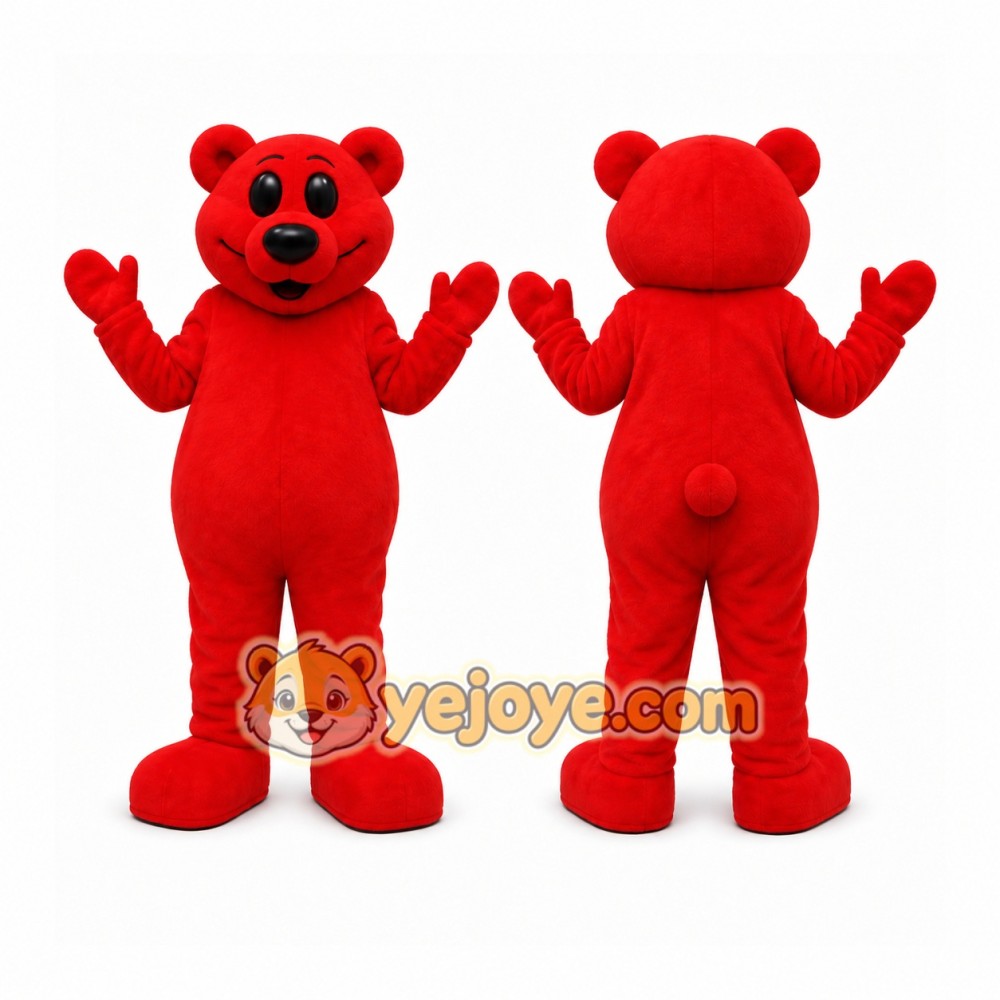 Red Bear Mascot Costume Red Bear Mascot Costume
