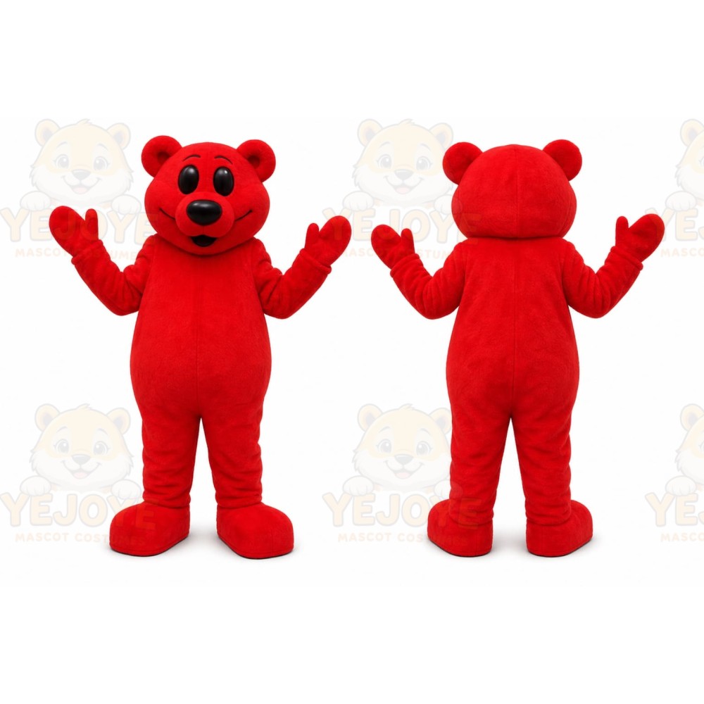 Red Bear Mascot Costume