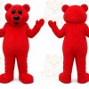 Red Bear Mascot Costume