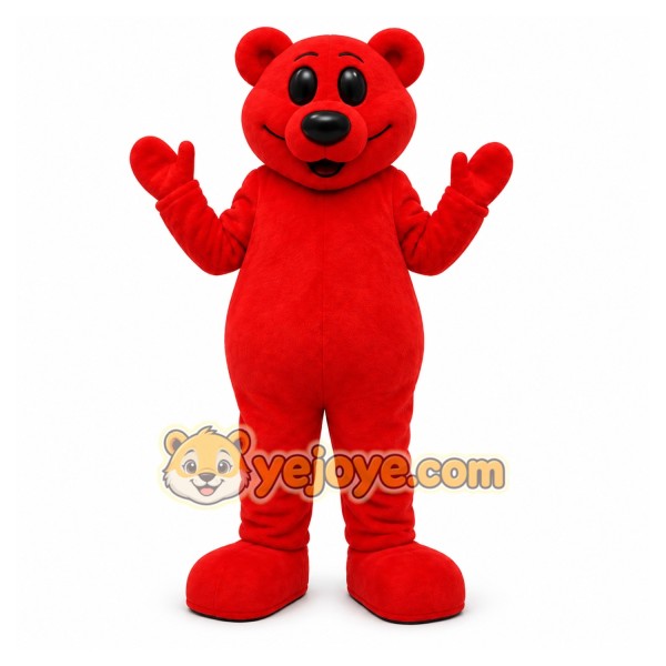Red Bear Mascot Costume