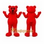Red Bear Mascot Costume