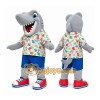 Gray Shark Mascot Costume Gray Shark Mascot Costume