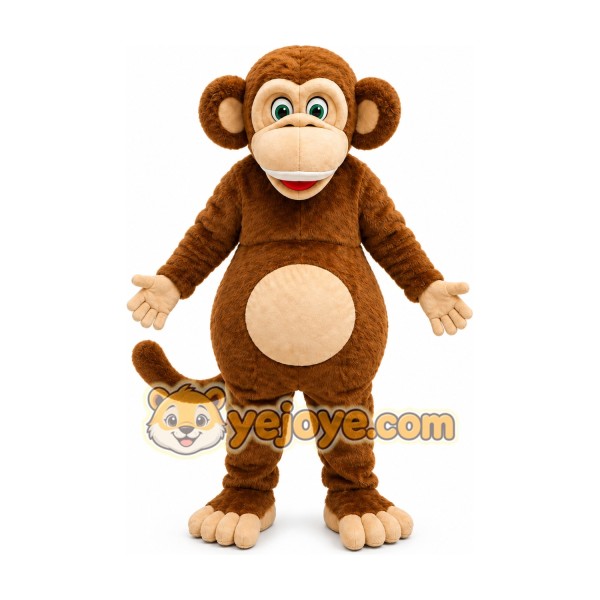 Brown Monkey Mascot Costume Brown Monkey Mascot Costume