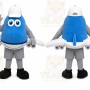 Blue Airplane Mascot Costume