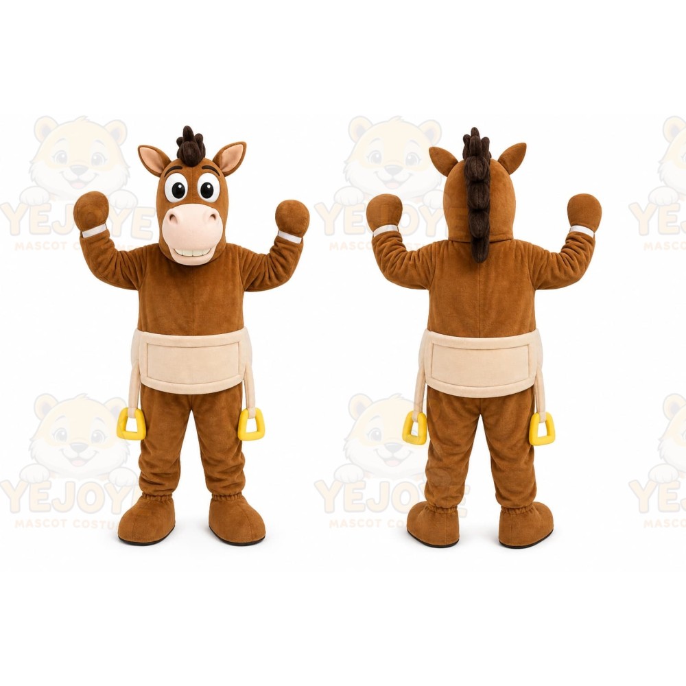 Brown Horse Mascot Costume
