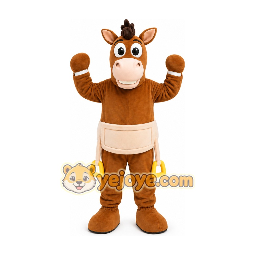 Brown Horse Mascot Costume
