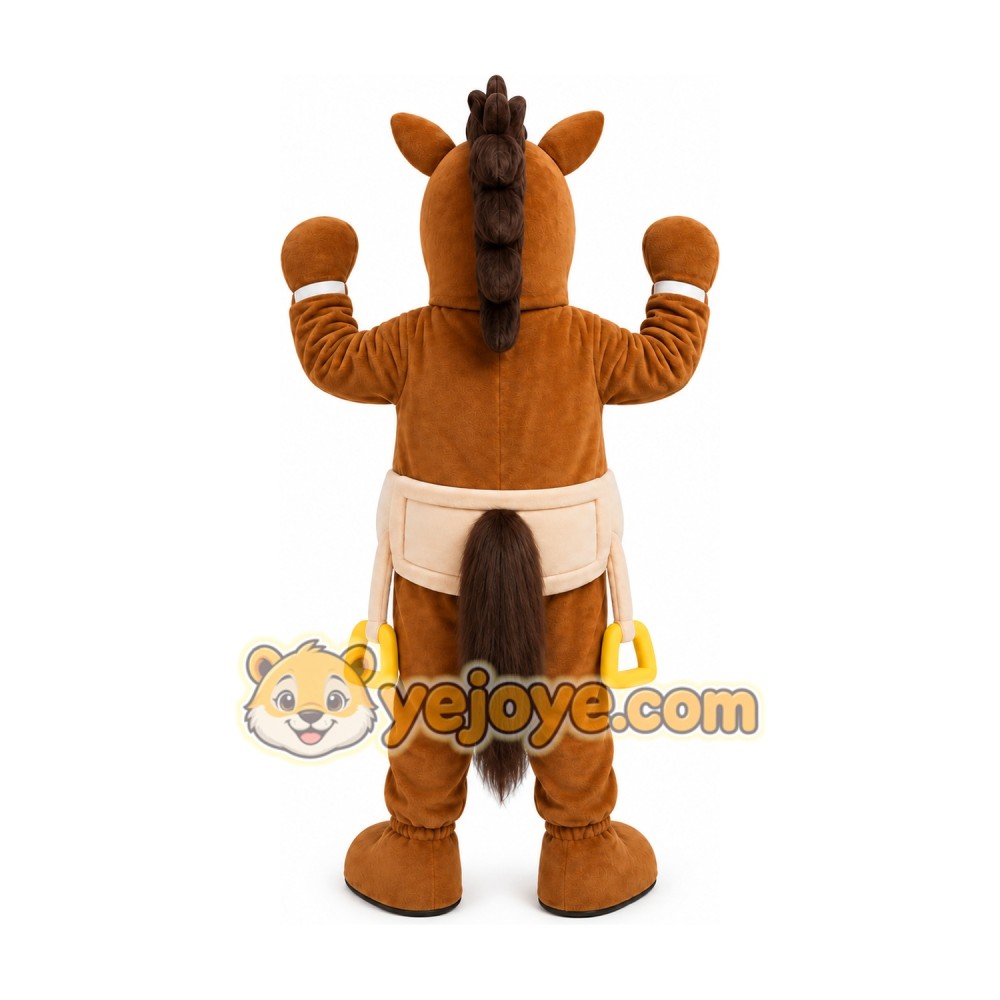 Brown Horse Mascot Costume