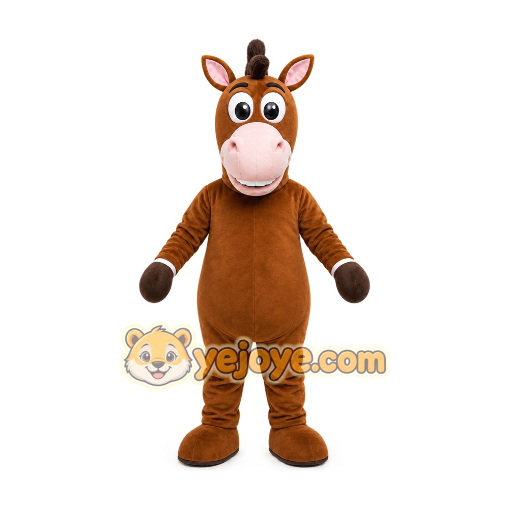Brown Horse Mascot Costume Brown Horse Mascot Costume