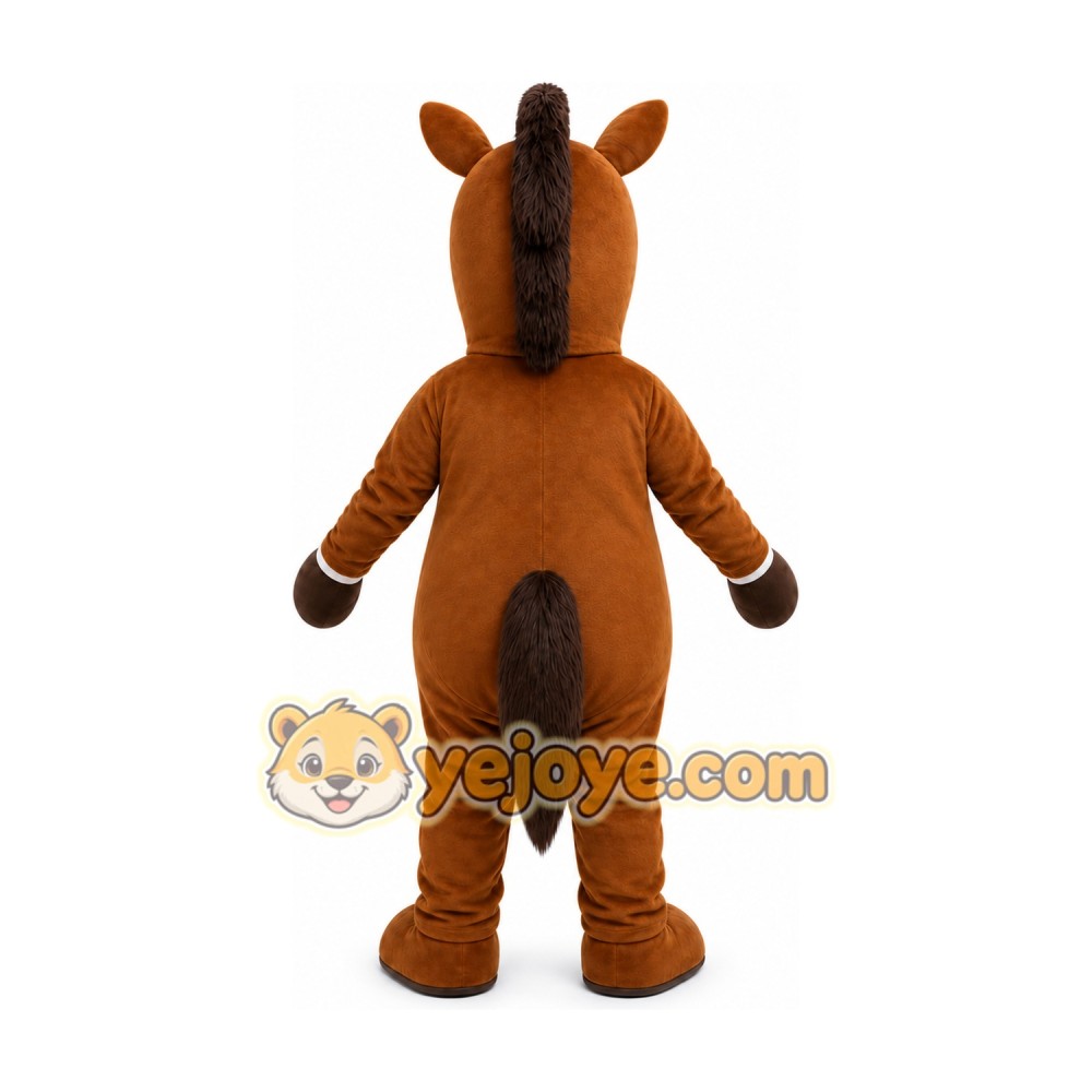 Brown Horse Mascot Costume Brown Horse Mascot Costume