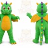 Green Dragon Mascot Costume