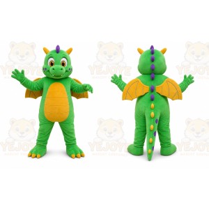 Green Dragon Mascot Costume
