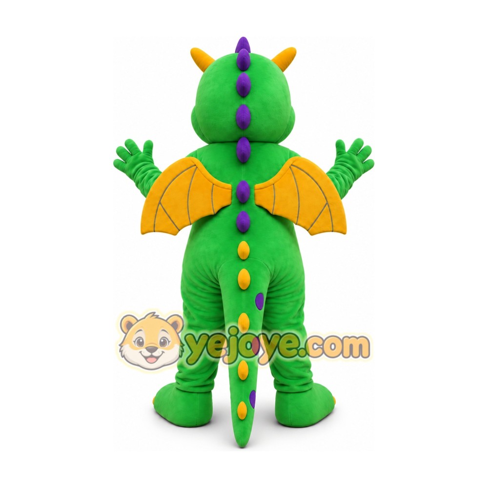 Green Dragon Mascot Costume