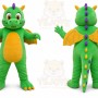 Green Dragon Mascot Costume