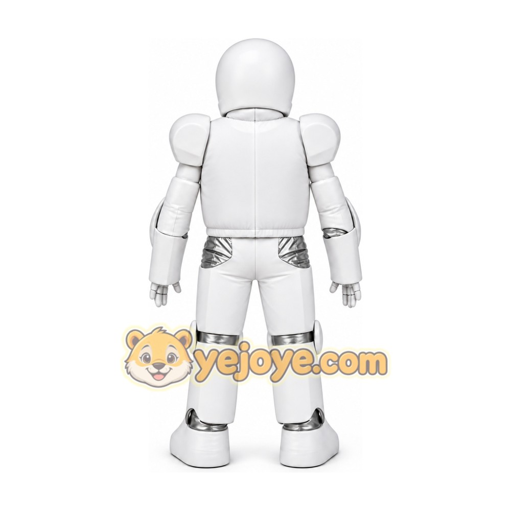 White Robot Mascot Costume White Robot Mascot Costume