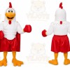Chicken Red Skirt Mascot Costume