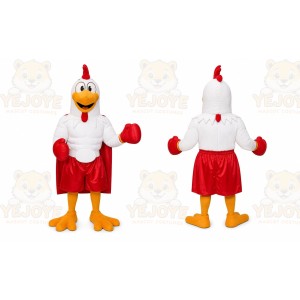 Chicken Red Skirt Mascot Costume