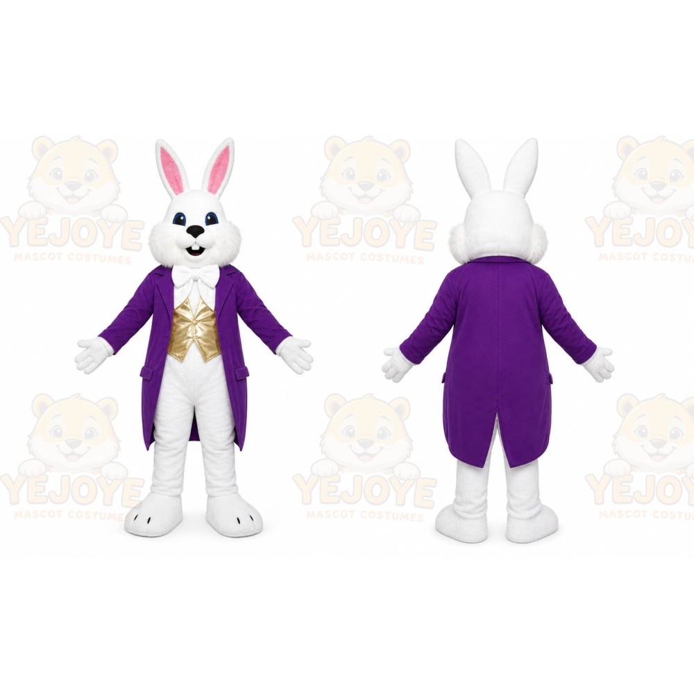 Purple Rabbit Mascot Costume