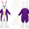 Purple Rabbit Mascot Costume