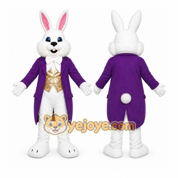 Purple Rabbit Mascot Costume
