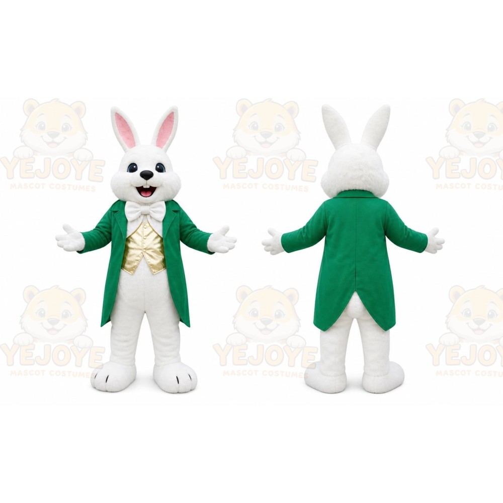Green Rabbit Mascot Costume