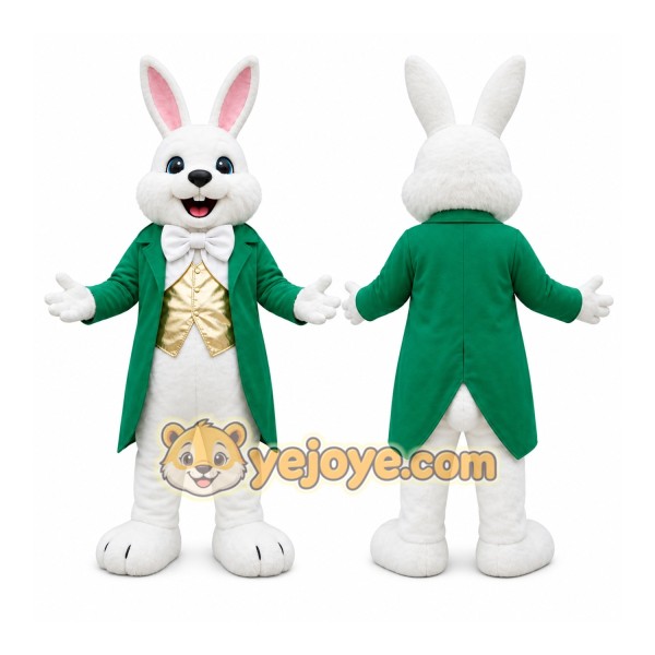 Green Rabbit Mascot Costume