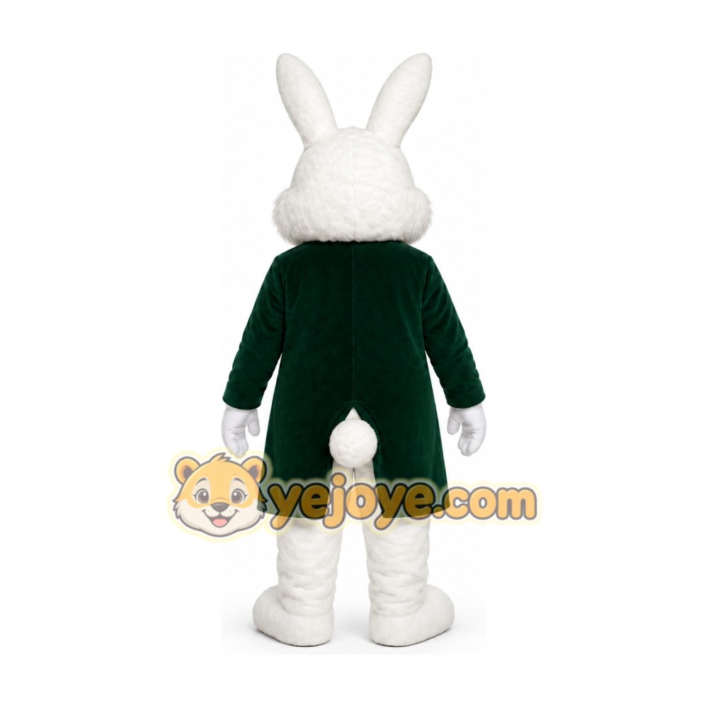 Green Rabbit Mascot Costume Green Rabbit Mascot Costume