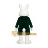 Green Rabbit Mascot Costume Green Rabbit Mascot Costume